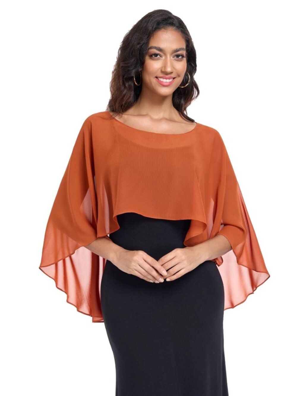 Sheer Shawls and Wraps for Evening Dresses Chiffon Capes for Women